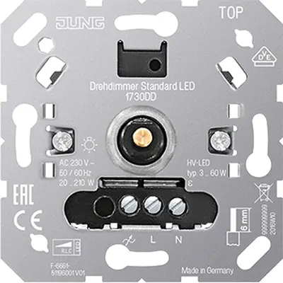 JUNG standaard LED-dimmer 3-60 Watt (1730 DD)