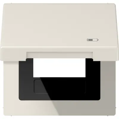 JUNG klapdeksel met USB-ladersymbool LS990 creme (LS 990 BFKL USB)