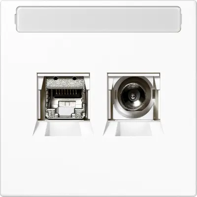 JUNG Smart-TV-aansluitdoos LS990 alpine wit (MMD LS 4521 WW)