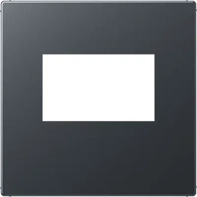 JUNG centraalplaat USB-lader met klikbevestiging A-range antraciet mat (A 1569 USB ANM)