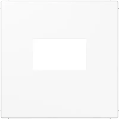JUNG centraalplaat USB-lader met klikbevestiging LS990 alpine wit (LS 1969 USB WW)