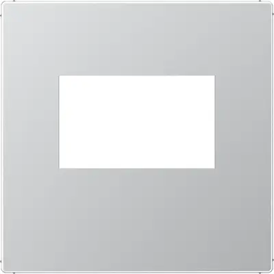 JUNG centraalplaat USB-lader met klikbevestiging A-range aluminium (A 1569 USB AL)