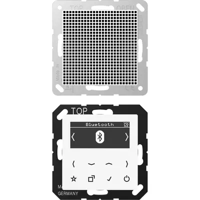 JUNG smart radio DAB+ Bluetooth set met 1 luidspreker A-range alpine wit (DAB A1 BT WW)