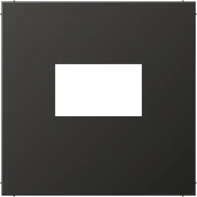JUNG centraalplaat USB-lader met klikbevestiging LS990 antraciet gelakt aluminium (AL 1969 USB AN)