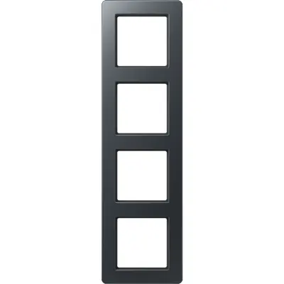 JUNG afdekraam 4-voudig A Flow antraciet mat (AF 584 BF ANM)