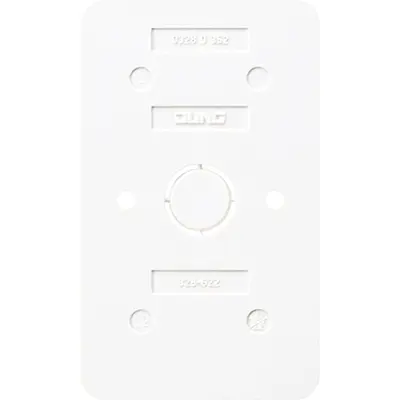 JUNG bodemplaat 2-voudig contactdozen vlamwerend AP600 alpine wit (328-622 WW)