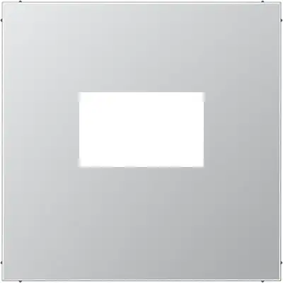 JUNG centraalplaat USB-lader met klikbevestiging LS990 aluminium (AL 1969 USB)