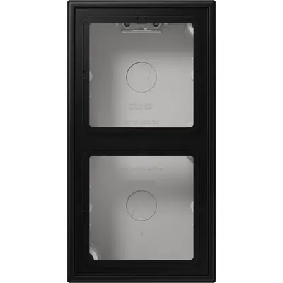 JUNG opbouwbak 2-voudig LS990 grafietzwart mat (LS 582 A SWM)