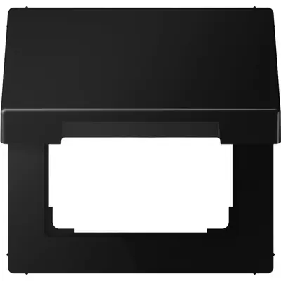 JUNG klapdeksel voor wandcontactdoos en centraaldelen van 50 x 50 mm LS990 grafietzwart mat (LS 990 BFKL SWM)