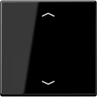 JUNG bedieningselement 1-voudig met pijlsymbolen voor KNX taster F10 A-range thermoplast zwart glans (A 101 P BF SW)