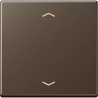 JUNG bedieningselement 1-voudig met pijlsymbolen voor KNX taster F10 A-range mokka (A 101 P MO)