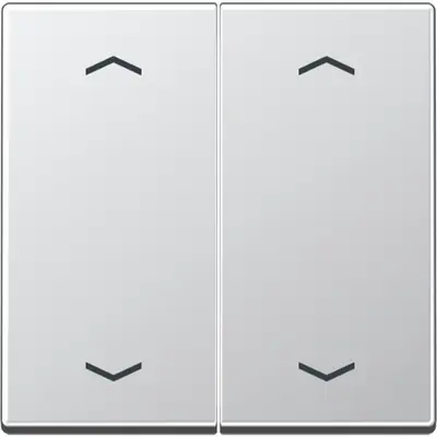 JUNG bedieningselement 2-voudig met pijlsymbolen voor KNX taster F10 A-range aluminium (A 102 P AL)