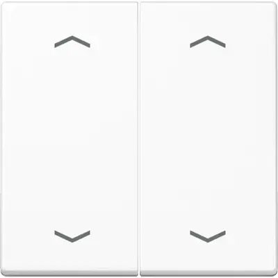 JUNG bedieningselement 2-voudig met pijlsymbolen voor KNX taster F10 A-range alpine wit (A 102 P WW)