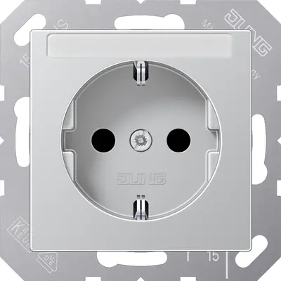 JUNG wcd a500 alu sl vast ra tekst (A 1520 NBFNA AL)