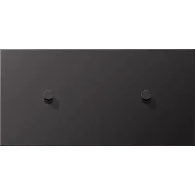 JUNG schakelwip kegel voor 2 x enkele schakelaar horizontaal LS1912 dark gelakt aluminium (AL 12-200 D K 01)