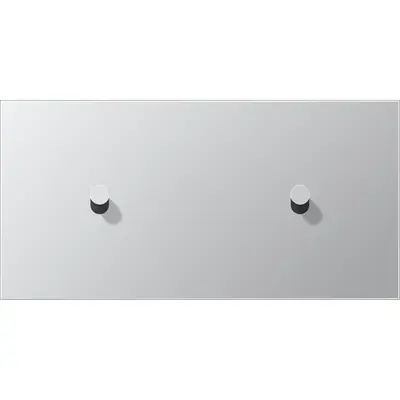 JUNG schakelwip kegel voor 2 x enkele schakelaar horizontaal LS1912 aluminium (AL 12-200 K 0)