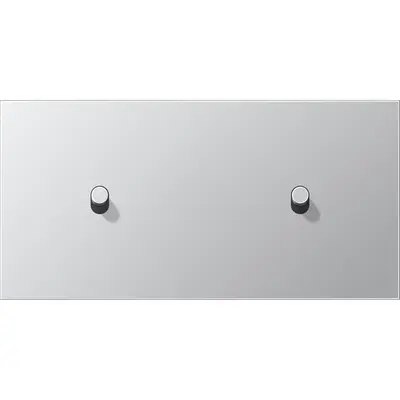 JUNG schakelwip cilinder voor 2 x enkele schakelaar horizontaal LS1912 aluminium (AL 12-200 R 0)