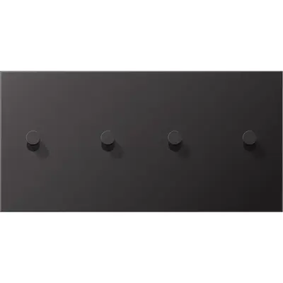 JUNG schakelwip kegel voor 2 x dubbele schakelaar horizontaal LS1912 dark gelakt aluminium (AL 12-250 D K 01)