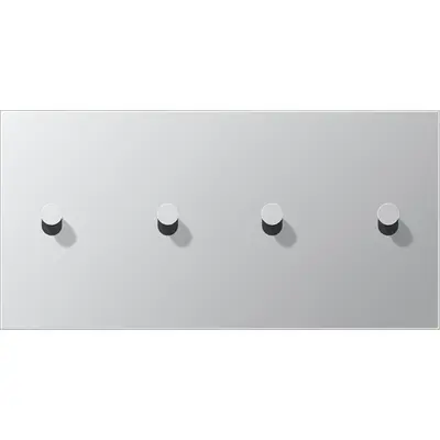 JUNG schakelwip kegel voor 2 x dubbele schakelaar horizontaal LS1912 aluminium (AL 12-250 K 0)