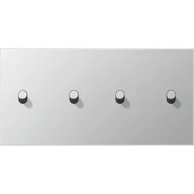 JUNG schakelwip cilinder voor 2 x dubbele schakelaar horizontaal LS1912 aluminium (AL 12-250 R 0)