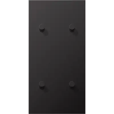 JUNG schakelwip kegel voor 2 x dubbele schakelaar verticaal LS1912 dark gelakt aluminium (AL 12-25 D K 01)