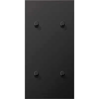 JUNG schakelwip cilinder voor 2 x dubbele schakelaar verticaal LS1912 dark gelakt aluminium (AL 12-25 D R 01)