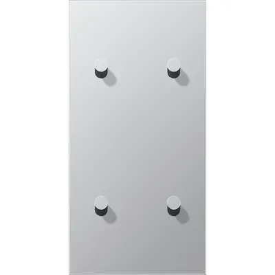 JUNG schakelwip kegel voor 2 x dubbele schakelaar verticaal LS1912 aluminium (AL 12-25 K 0)