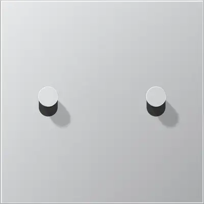 JUNG schakelwip 2-voudig kegel LS1912 aluminium (AL 12-5 K 0)