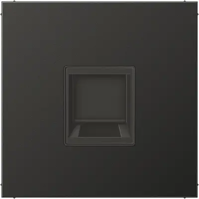 JUNG centraalplaat met draagring 1-voudig voor modulair jack LS990 antraciet gelakt aluminium (AL 1969-15 WE AN)