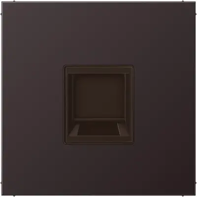 JUNG centraalplaat met draagring 1-voudig voor modulair jack LS990 dark gelakt aluminium (AL 1969-15 WE D)