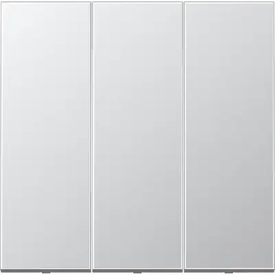 JUNG schakelwip drievoudig LS990 aluminium (AL 993)