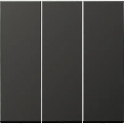 JUNG schakelwip drievoudig LS990 antraciet gelakt aluminium (AL 993 AN)