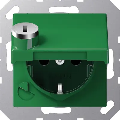 JUNG wcd as500 groen sv klapdeksel (AS 1520 NXKLSL GN)