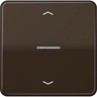 JUNG schakelwip met controlevenster en pijlsymbolen voor HOME draadloze schakelaar CD500 bruin (CD 101 KO5P BR)