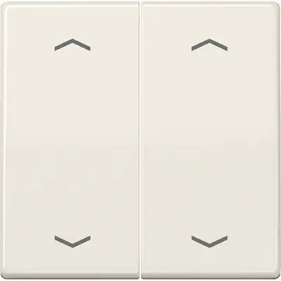 JUNG bedieningselement 2-voudig met pijlsymbolen voor KNX taster F10 AS500 creme (AS 102 P)