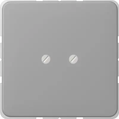 JUNG centraalplaat blinddeksel geschroefd incl. draagframe CD500 grijs (CD 561 B GR)