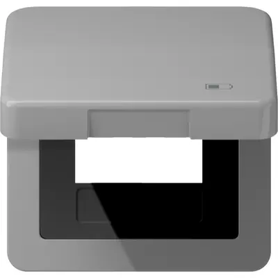 JUNG klapdeksel met USB-ladersymbool CD500 grijs (CD 590 KL USB GR)