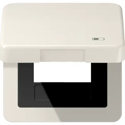 JUNG klapdeksel met USB-ladersymbool CD500 creme (CD 590 KL USB)