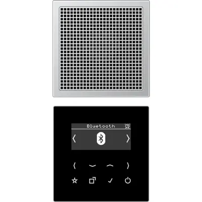 JUNG smart radio DAB+ Bluetooth set met 1 luidspreker LS990 aluminium (DAB AL1 BT)