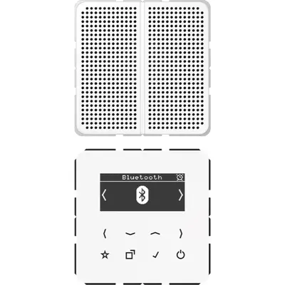 JUNG smart radio DAB+ Bluetooth set met 1 luidspreker CD500 alpine wit (DAB CD1 BT WW)