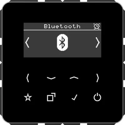 JUNG smart radio DAB+ Bluetooth zonder luidspreker CD500 zwart glans (DAB CD BT SW)