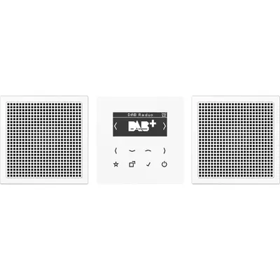 JUNG smart radio DAB+ set met 2 luidsprekers LS990 alpine wit (DAB LS2 WW)