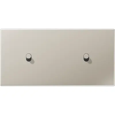 JUNG schakelwip cilinder voor 2 x enkele schakelaar horizontaal LS1912 edelstaal (ES 12-200 R 1)