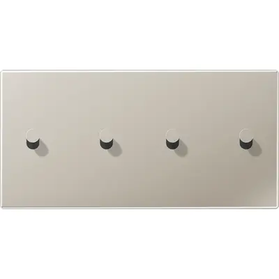 JUNG schakelwip kegel voor 2 x dubbele schakelaar horizontaal LS1912 edelstaal (ES 12-250 K 1)