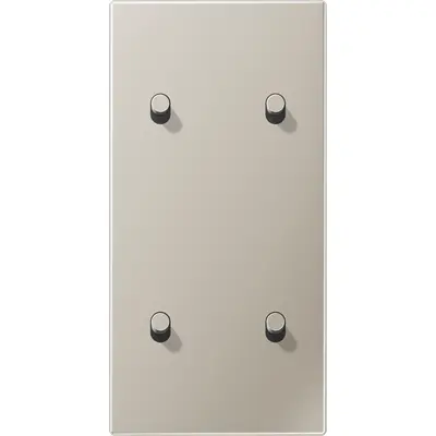 JUNG schakelwip cilinder voor 2 x dubbele schakelaar verticaal LS1912 edelstaal (ES 12-25 R 1)