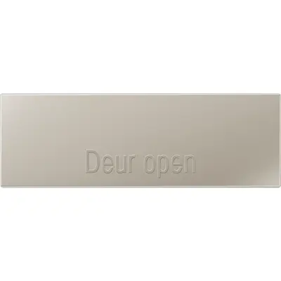 JUNG afdek edelstaal m tekst horizo (ES 2993 PH NL)