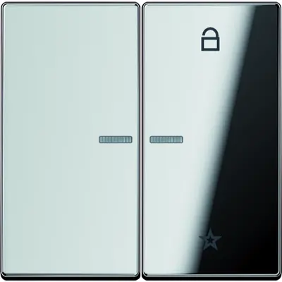 JUNG stuurafdek ls-gl chroom univ (GCR 1701)