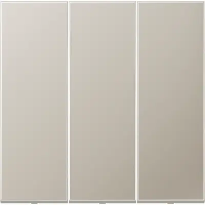 JUNG schakelwip drievoudig LS990 edelstaal (ES 993)