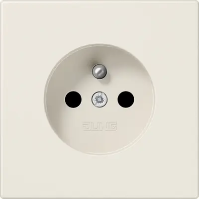 JUNG wandcontactdoos penaarde Safety+ LS990 creme (LS 1520 FKI)