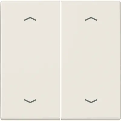 JUNG bedieningselement 2-voudig met pijlsymbolen voor KNX taster F10 LS990 creme (LS 102 P)